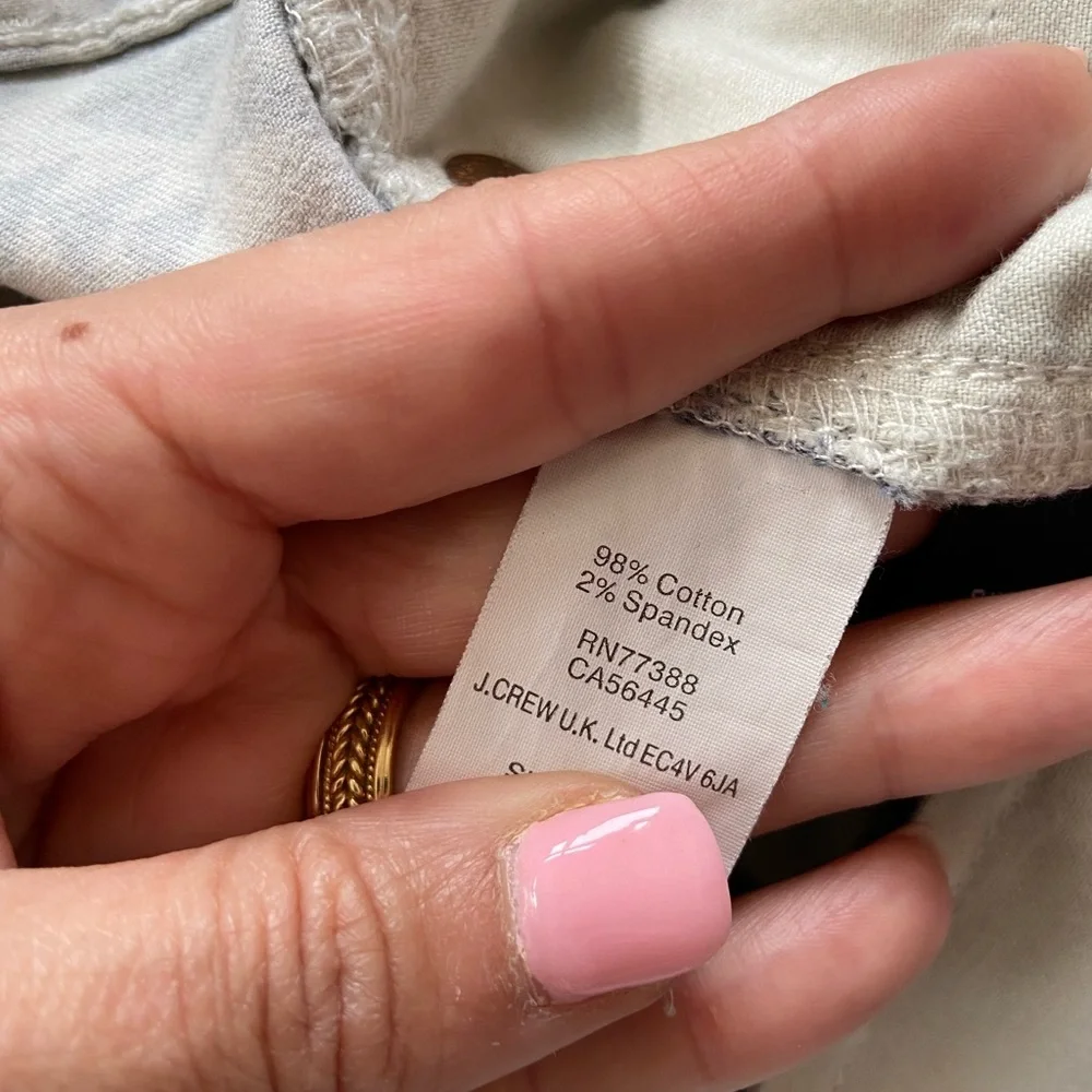 J. CREW TOOTHPICK GEO PRINT ANKLE PANT